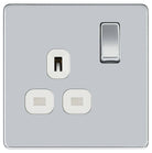 BG Screwless Polished Chrome Single Socket FPC21W - The Switch Depot