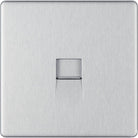 BG Screwless Brushed Steel Master Telephone Socket FBSBTM1 - The Switch Depot