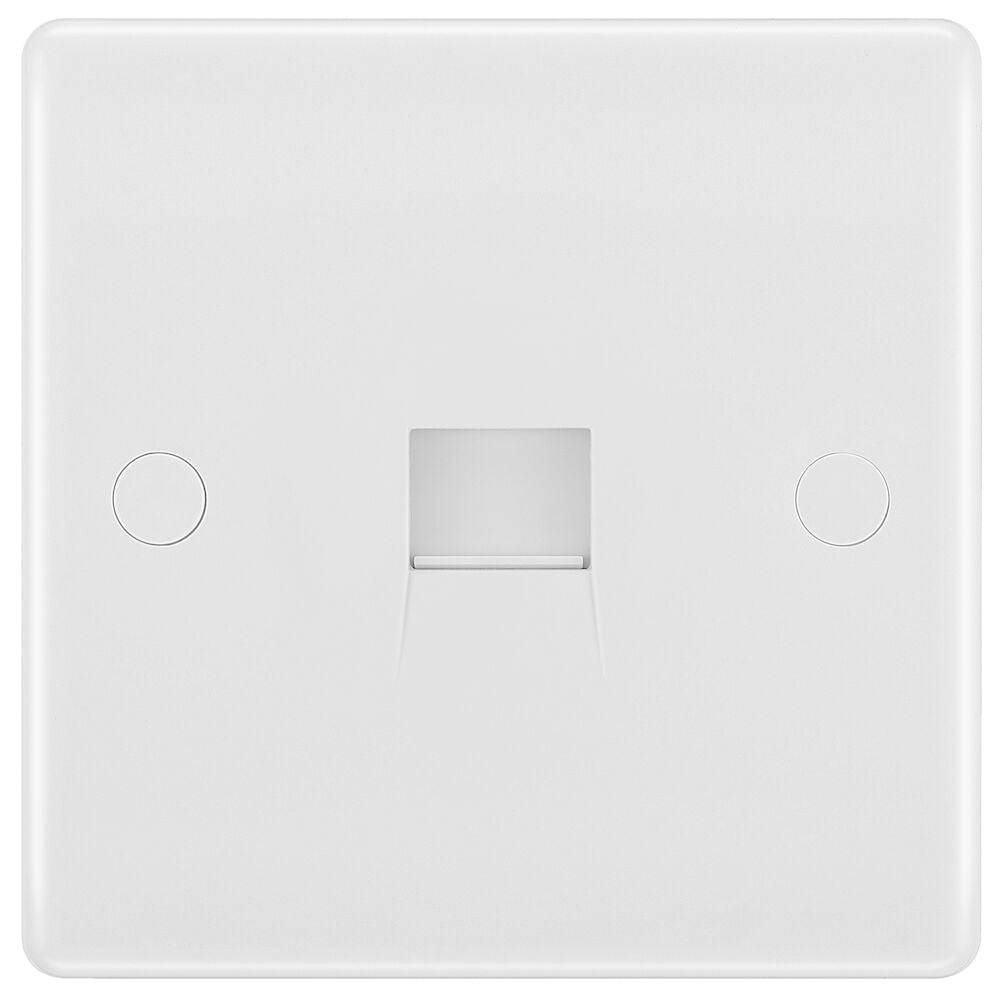 BG Moulded White PVC Slave Telepone Socket 8BTS/1 - The Switch Depot