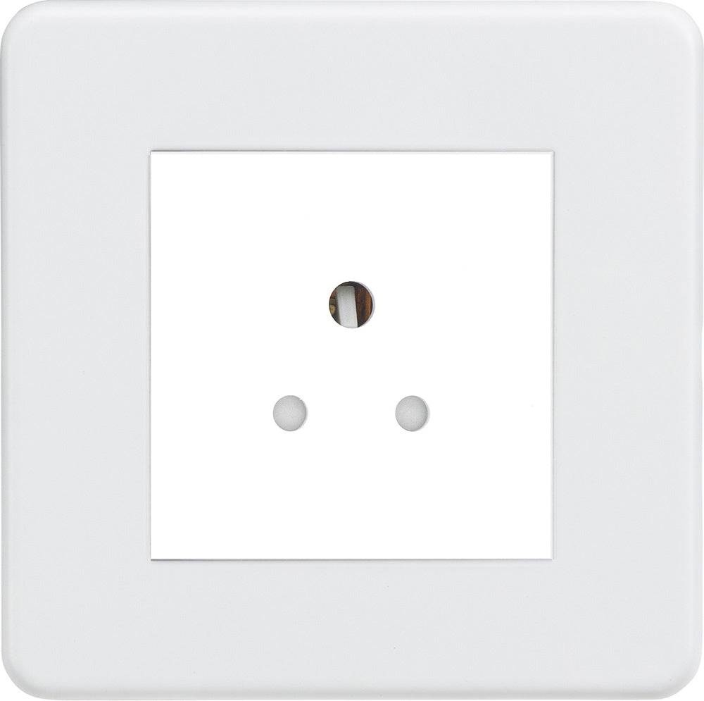 Knightsbridge Screwless Matt White 5A Unswitched Socket SF5AMMW - The Switch Depot