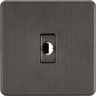 Knightsbridge Screwless Smoked Bronze Flex Outlet SFFLEXSB - The Switch Depot