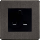 Knightsbridge Screwless Smoked Bronze 13A Unswitched Socket SF13AMSBB - The Switch Depot