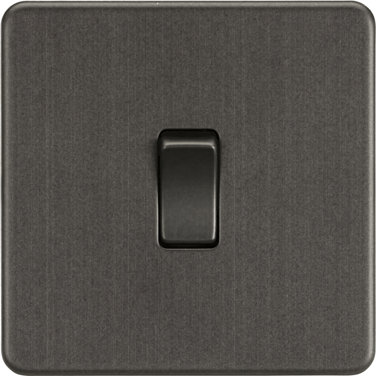 Knightsbridge Screwless Smoked Bronze 1G Light Switch SF2000SB - The Switch Depot