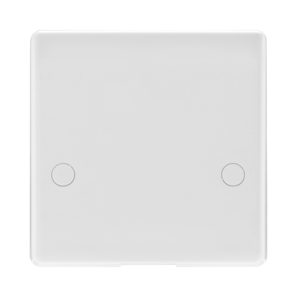 BG White Moulded 45A Cooker Outlet Plate 879 available from RS Electrical Supplies