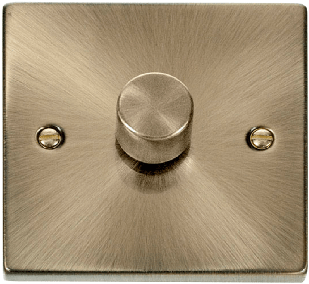 Click Deco Antique Brass 1G LED Dimmer Switch VPAB161 - The Switch Depot
