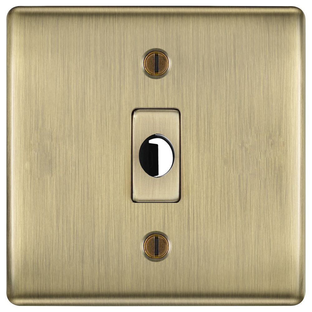 Nexus Metal Antique Brass Flex Outlet NABFLEX available from The Switch Depot