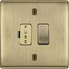 Nexus Metal Antique Brass Fused Fan Isolator Switch NAB15F available from The Switch Depot
