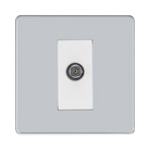 BG Nexus Screwless Polished Chrome Satellite Socket FPC64W