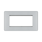 Front view of BG Nexus Screwless Polished Chrome 4G Euro Plate