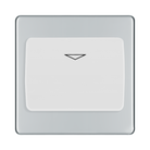 Front view of BG Nexus Screwless Polished Chrome Hotel Key Card Switch