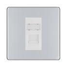 BG Nexus Screwless Polished Chrome RJ45 Cat5E Data Outlet FPCRJ451W