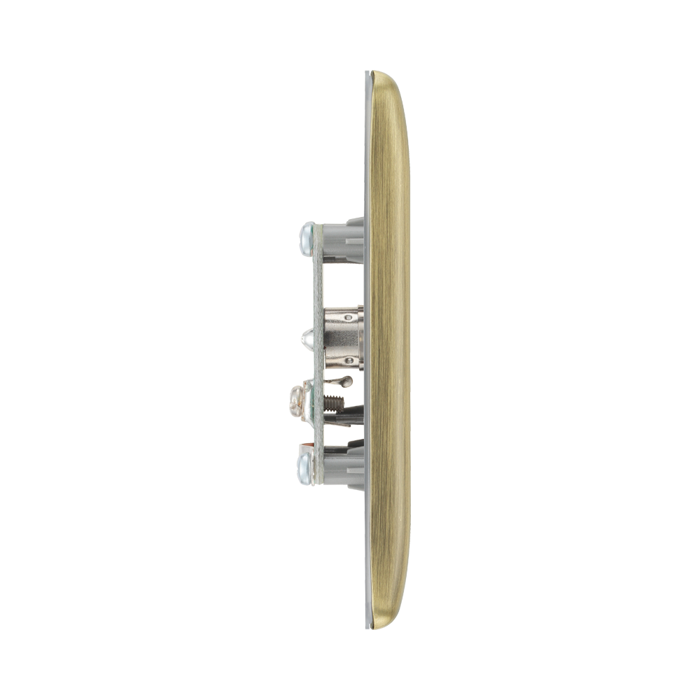 BG Nexus Metal Antique Brass Co-axial Socket NAB60.