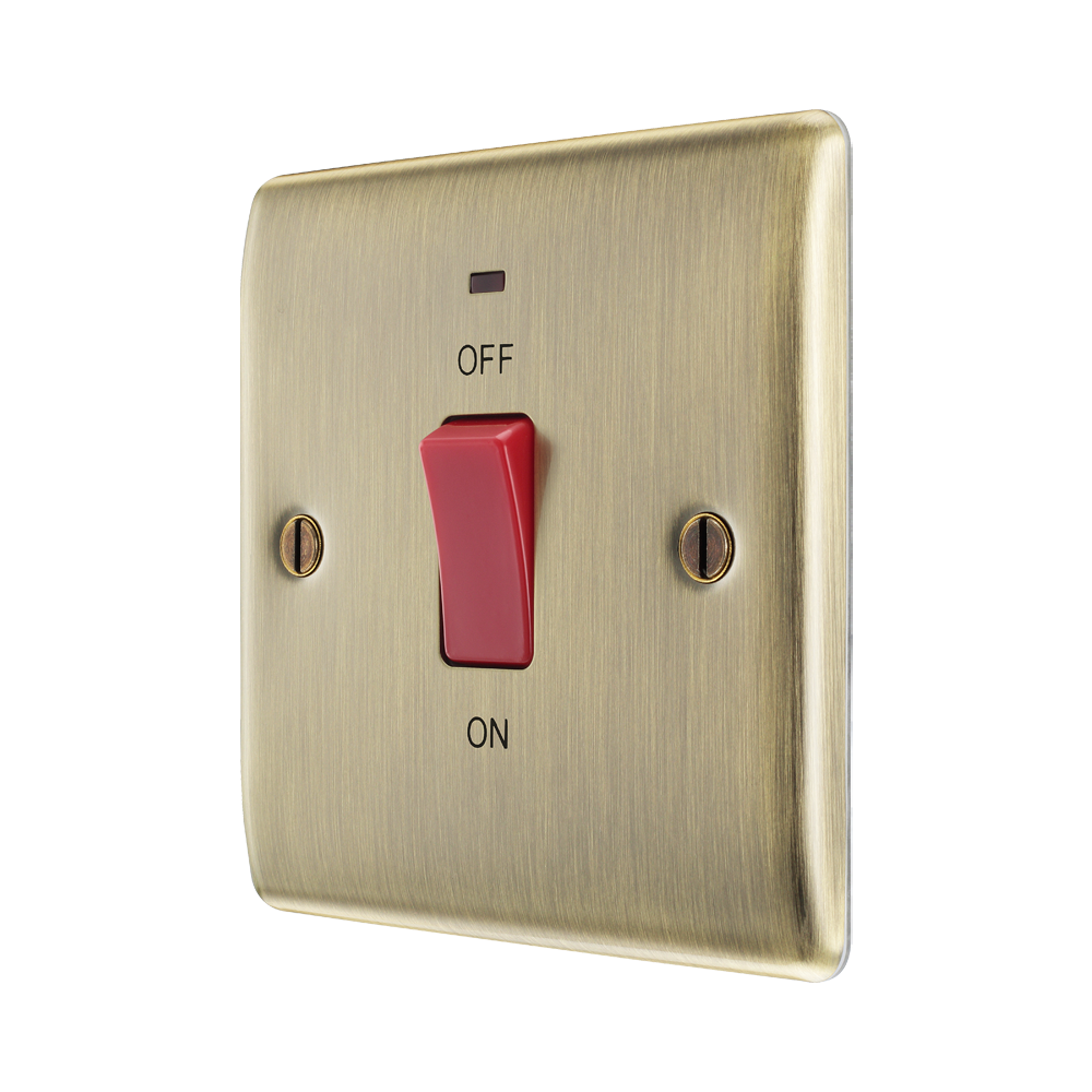 BG Nexus Metal Antique Brass Cooker Switch