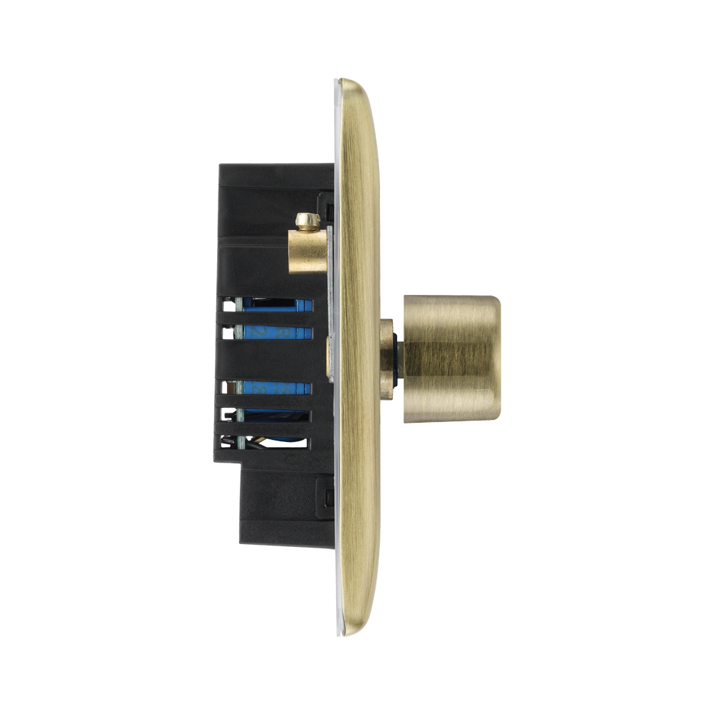 BG Nexus Metal Antique Brass 1-gang Dimmer Switch