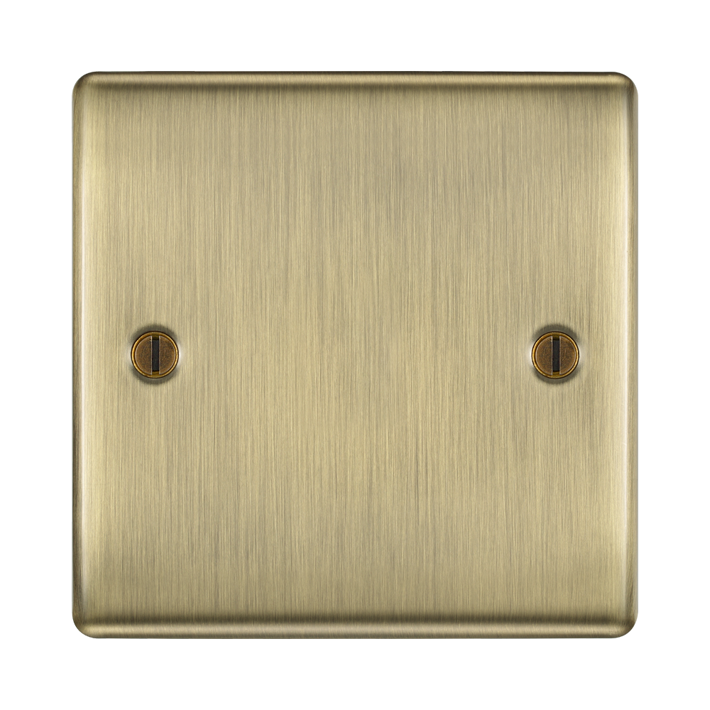 BG Nexus Metal Antique Brass Single Blank Plate