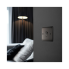 BG Nexus Black Nickle 1 Gang Switch