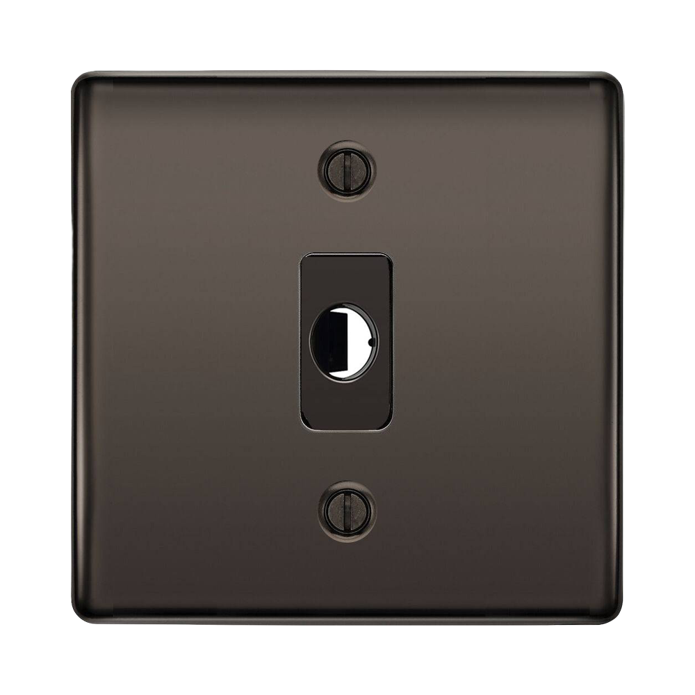 BG Nexus Metal Black Nickel Flex Outlet NBNFLEX Available from RS Electrical Supplies