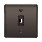 BG Nexus Metal Black Nickel Flex Outlet NBNFLEX Available from RS Electrical Supplies