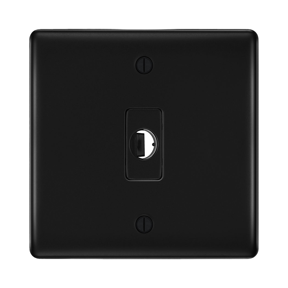 BG Nexus Metal Matt Black Flex Outlet NFBFLEX Available from RS Electrical Supplies