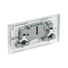 Rear view of BG Nexus Metal Polished Chrome Double Socket