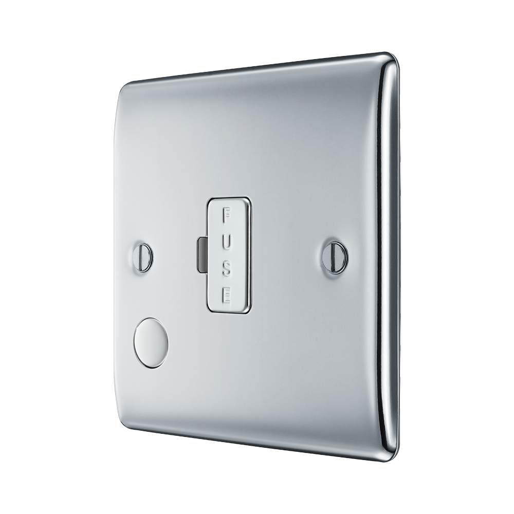 BG Nexus Metal Polished Chrome Unswitched Spur with Flex