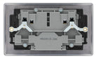 Nexus Metal Antique Brass 13A Double USB Socket with 12W A & C Ports NAB22UAC12B-The Switch Depot