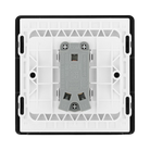 BG Evolve Polycarbonate Black Chrome 1G Light Switch PCDBC12B Available From RS Electrical back side