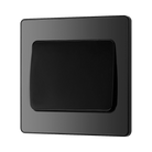 BG Evolve Polycarbonate Black Chrome 1G Wide Rocker Light Switch PCDBC12WB Available From RS Electrical right side