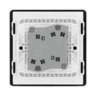 BG Evolve Polycarbonate Black Chrome 2G Light Switch PCDBC42B Available From RS Electrical back side