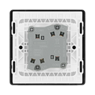 BG Evolve Polycarbonate Black Chrome 2G Wide Rocker Light Switch PCDBC42WB Available From RS Electrical back side