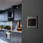 BG Evolve Polycarbonate Black Chrome 2G Wide Rocker Light Switch PCDBC42WB Available From RS Electrical kitchen interior