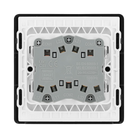 BG Evolve Polycarbonate Black Chrome 3G Light Switch PCDBC43B Available From RS Electrical back side