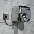 BG Evolve Polycarbonate Black Chrome 13A Switched Spur with Neon and Flex Outlet PCDBC52B Available From RS Electrical hand dryer interior