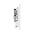 Additional view 7 of BG Evolve Brushed Steel 13A Unswitched Spur with LED and Flex Outlet