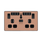 BG Evolve Polished Copper Wi-Fi Extender with 13A Double USB Socket PCDCP22UWRB