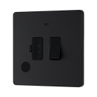 BG Evolve Matt Black 13A Switched Spur with LED and Flex Outlet PCDMB52B - view 3