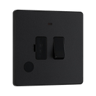 BG Evolve Matt Black 13A Switched Spur with LED and Flex Outlet PCDMB52B - view 2
