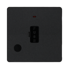 BG Evolve Matt Black 13A Unswitched Spur with LED and Flex Outlet PCDMB54B