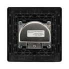 Rear view of BG Evolve Matt Black TV, FM and satellite Socket