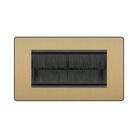 BG Evolve Satin Brass 4G Cable Brush Outlet PCDSB4GBRB
