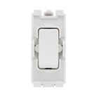 BG White Moulded PVC 20A 2 Way Single Pole Centre Off Grid Module R12C – product view 1