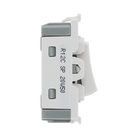BG White Moulded PVC 20A 2 Way Single Pole Centre Off Grid Module R12C – product view 4