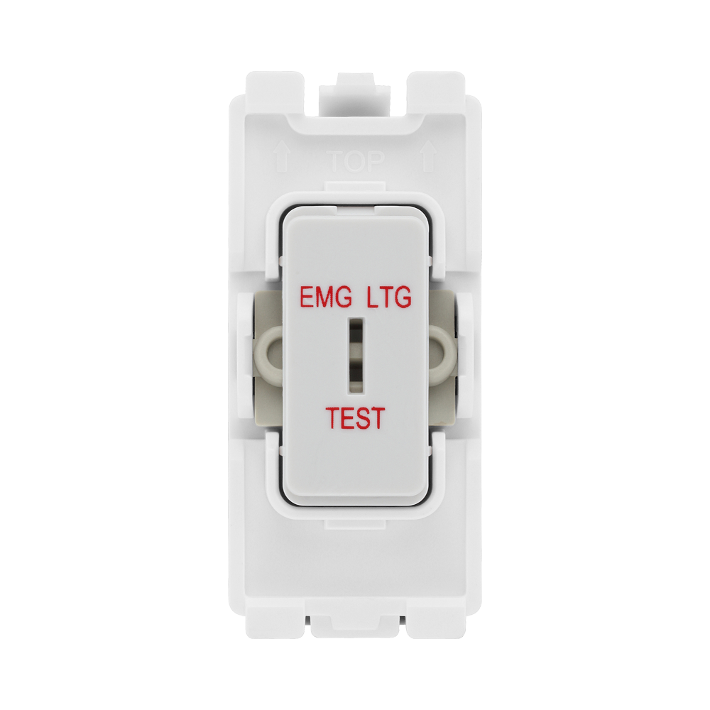 BG White Moulded PVC 20A 2 Way Printed Key Grid Module R12EL – product view 1