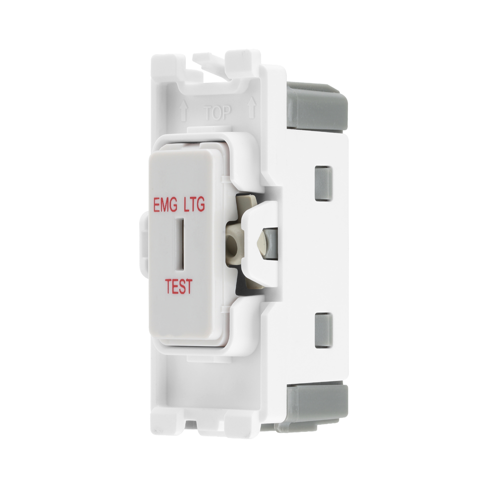 BG White Moulded PVC 20A 2 Way Printed Key Grid Module R12EL – product view 2
