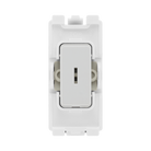 BG White Moulded PVC 20A 2 Way Key Grid Module R12KY – product view 1