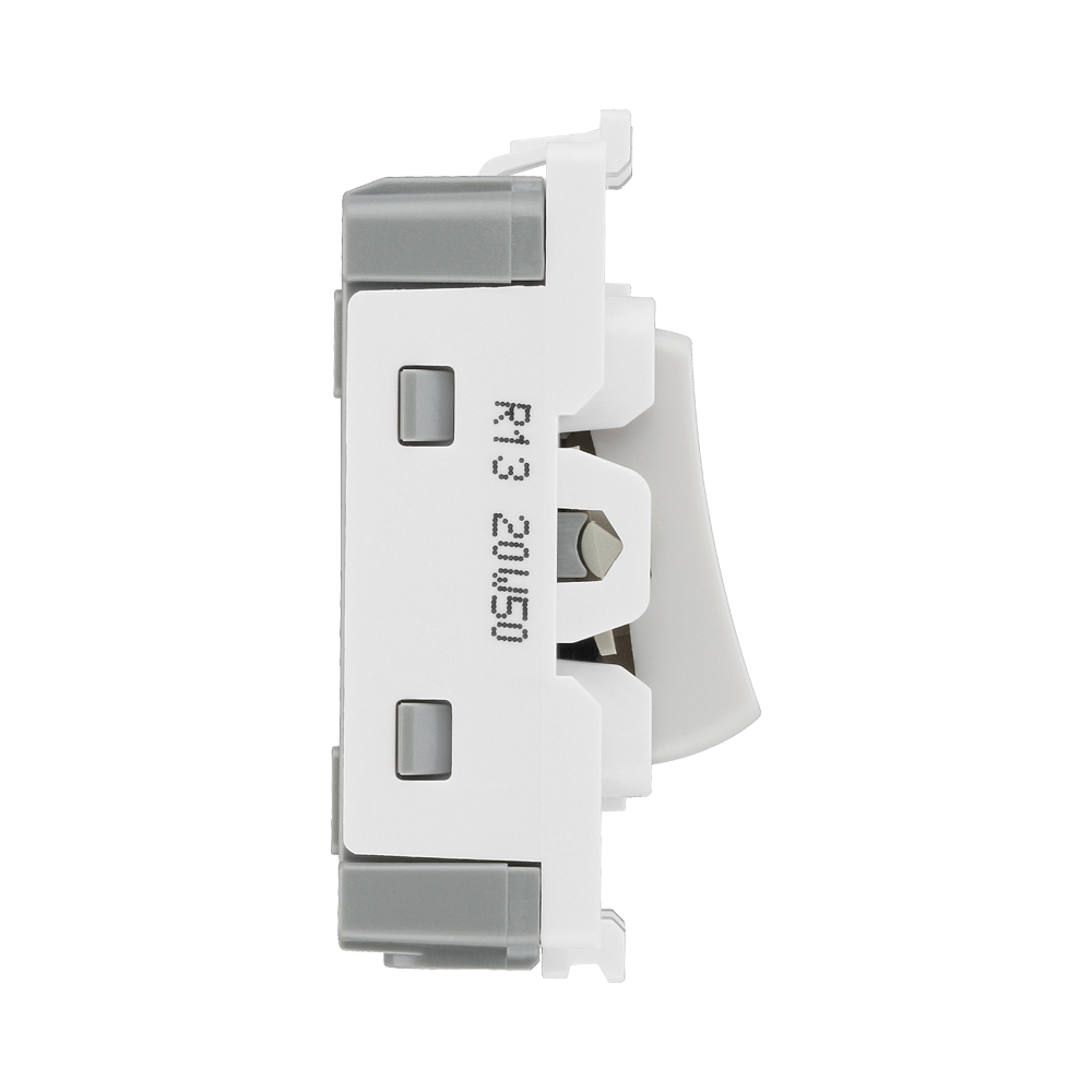 BG White Moulded PVC 20A Intermediate Grid Module R13 – product view 4