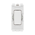 BG White Moulded PVC 20A SP Centre off Retractive Grid Module R14C – product view 1
