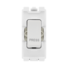 BG White Moulded PVC 20A Retractive Grid Module R14 – product view 1