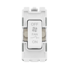 BG White Moulded PVC 10A Fan Isolator Grid Module R15 – product view 1