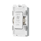BG White Moulded PVC 10A Fan Isolator Grid Module R15 – product view 2